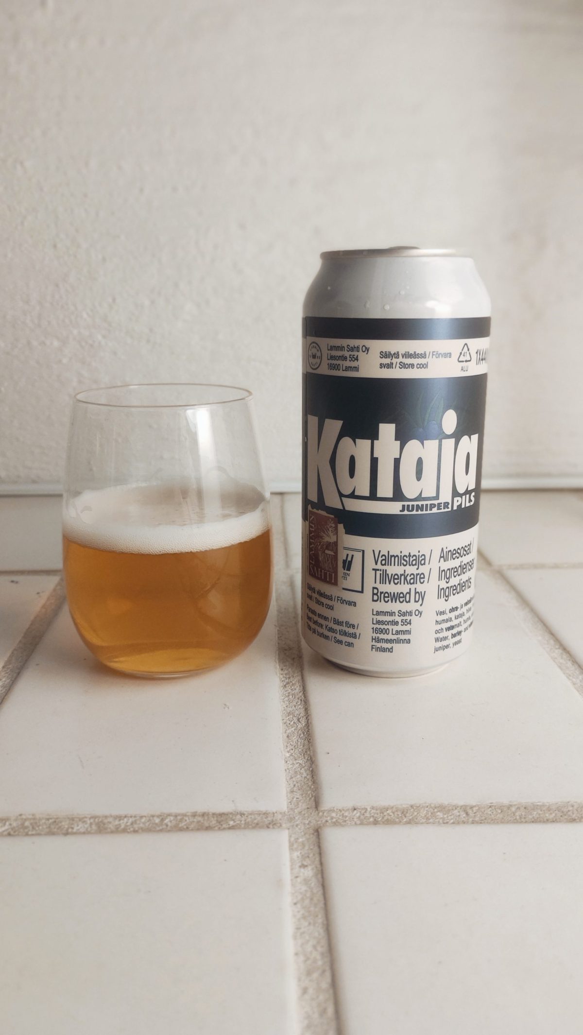 Kuva oluesta Lammin Sahti Katajapils