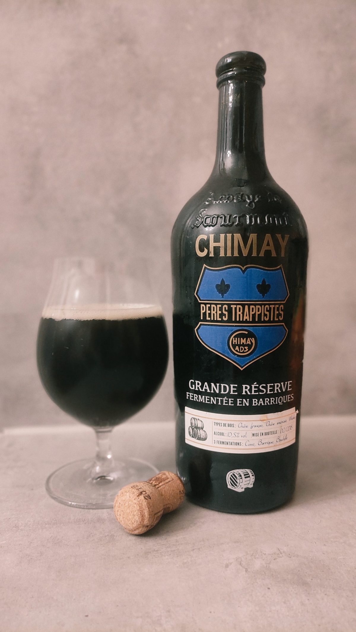 Kuva oluesta Chimay Grande Réserve Fermentée en Barriques – Chêne Français, Chêne Américain, Whisky (02/2018)